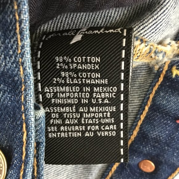 7 for all Mankind Denim Trucker Jacket s - Picture 7 of 8